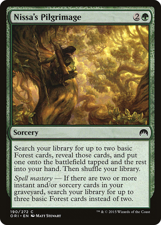 Nissa's Pilgrimage [Magic Origins] Foil