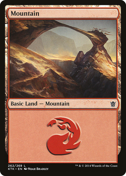 Mountain (262) [Khans of Tarkir] Foil