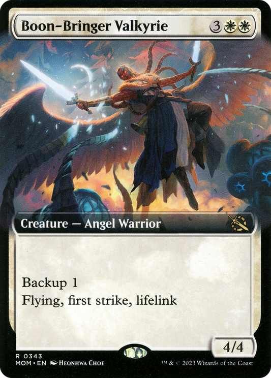 Boon-Bringer Valkyrie (Extended Art) [March of the Machine] Foil