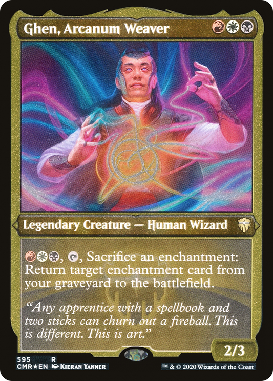 Ghen, Arcanum Weaver (Etched) [Commander Legends]