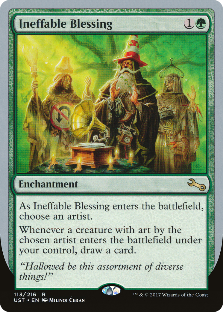 Ineffable Blessing ("choose an artist") [Unstable] Foil