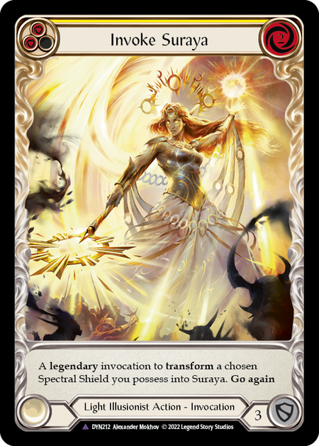 Invoke Suraya // Suraya, Archangel of Knowledge (Marvel) (DYN212) Cold Foil - Dynasty