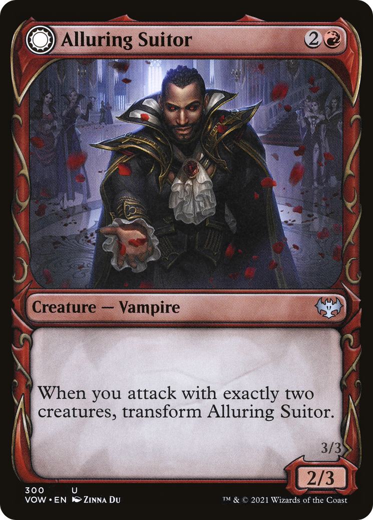 Alluring Suitor // Deadly Dancer (Showcase Fang Frame) [Innistrad: Crimson Vow] Foil