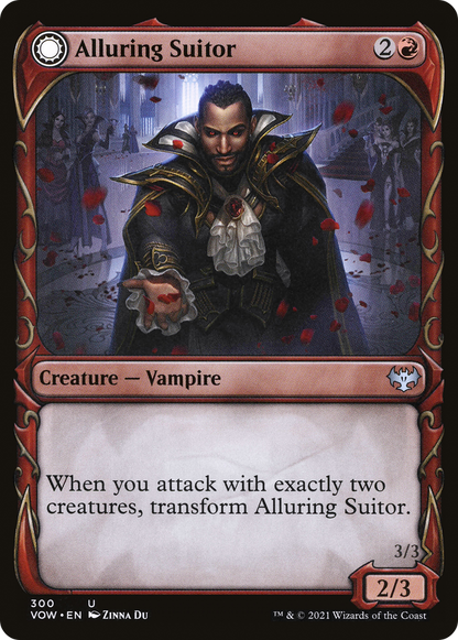 Alluring Suitor // Deadly Dancer (Showcase Fang Frame) [Innistrad: Crimson Vow] Foil