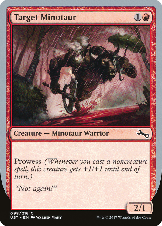 Target Minotaur (Rain Art) [Unstable] Foil