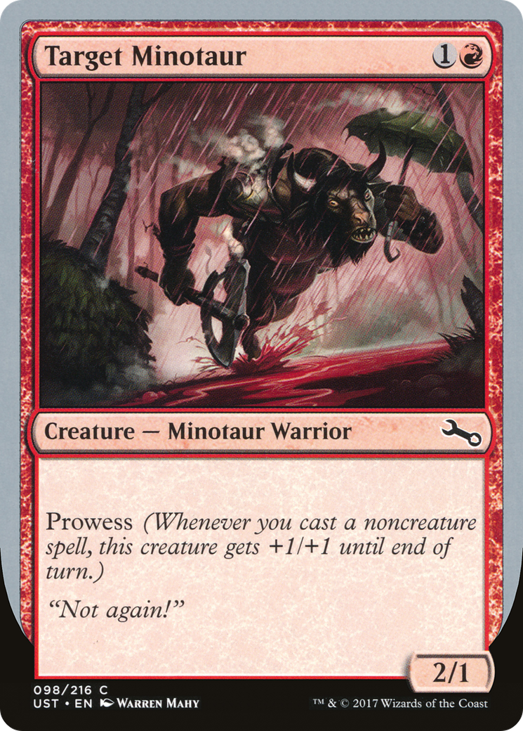 Target Minotaur (Rain Art) [Unstable] | Silver Goblin