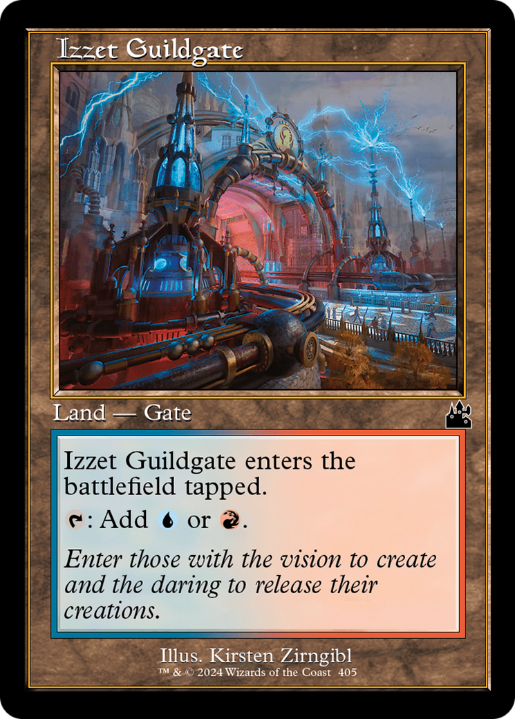 Izzet Guildgate (Retro Frame) [Ravnica Remastered] | Silver Goblin