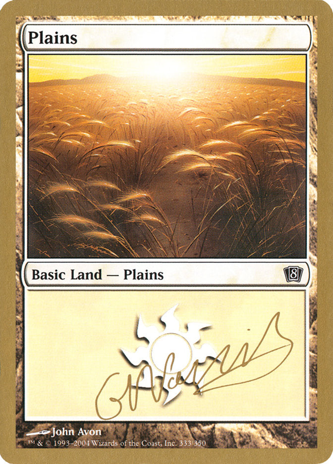 Plains (gn333) (Gabriel Nassif) [World Championship Decks 2004] | Silver Goblin