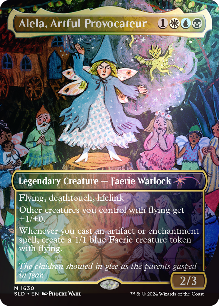 Alela, Artful Provocateur (1630) (Rainbow Foil) [Secret Lair Drop Series] | Silver Goblin