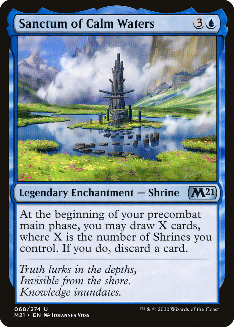 Sanctum of Calm Waters (068) Foil - Core Set 2021