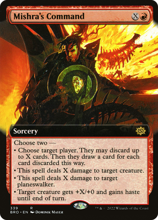 Mishra's Command (Extended Art) [The Brothers' War] Foil