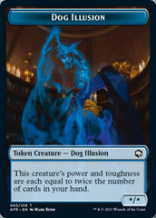 Dog Illusion // Boo Double-Sided Token [Dungeons & Dragons: Adventures in the Forgotten Realms Tokens] | Silver Goblin
