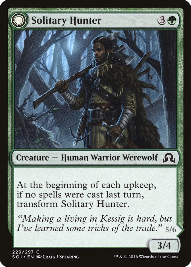 Solitary Hunter // One of the Pack [Shadows over Innistrad] Foil