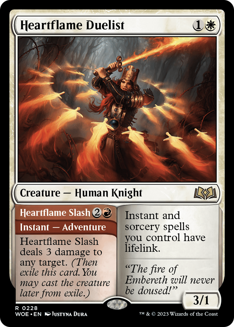 Heartflame Duelist // Heartflame Slash [Wilds of Eldraine] Foil