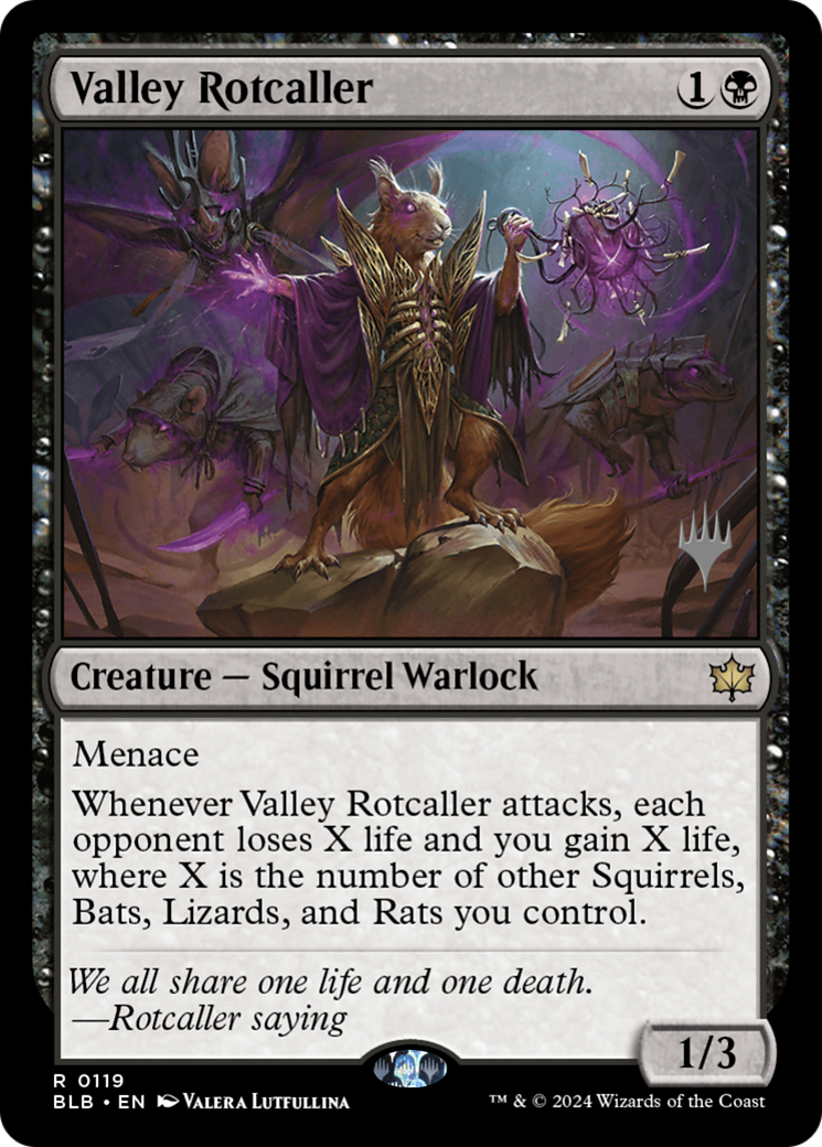 Valley Rotcaller (Promo Pack) [Bloomburrow Promos] | Silver Goblin