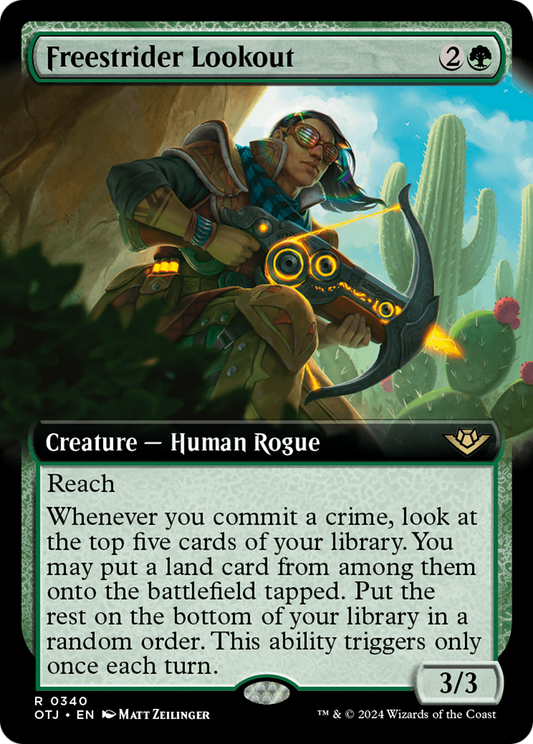 Freestrider Lookout (Extended Art) [Outlaws of Thunder Junction] Foil