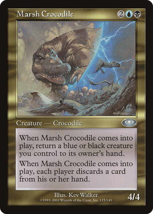 Marsh Crocodile [Planeshift] Foil