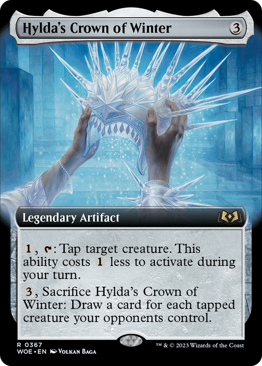 Hylda's Crown of Winter (Extended Art) [Wilds of Eldraine] Foil