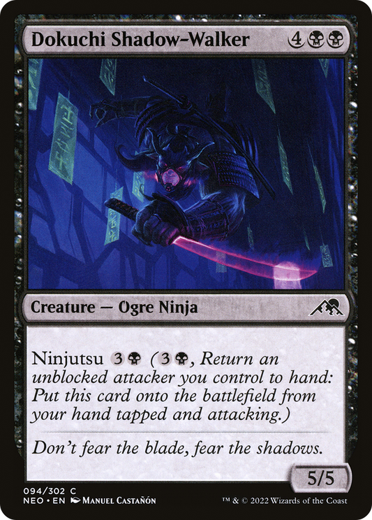 Dokuchi Shadow-Walker [Kamigawa: Neon Dynasty] Foil