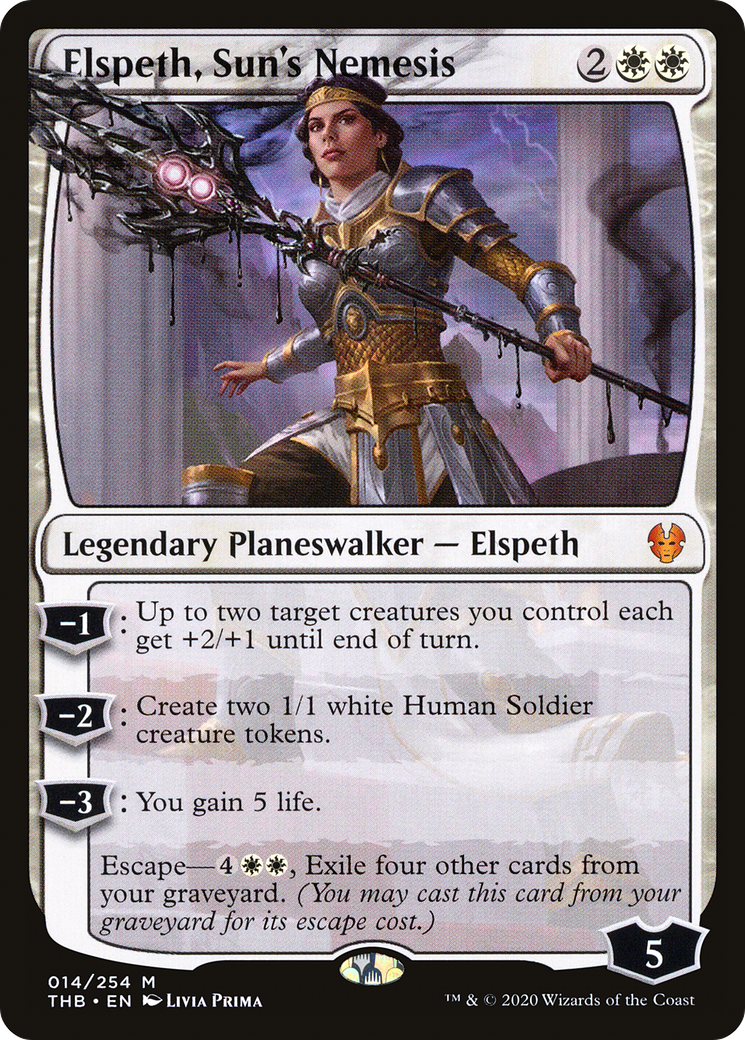 Elspeth, Sun's Nemesis [Theros Beyond Death] Foil