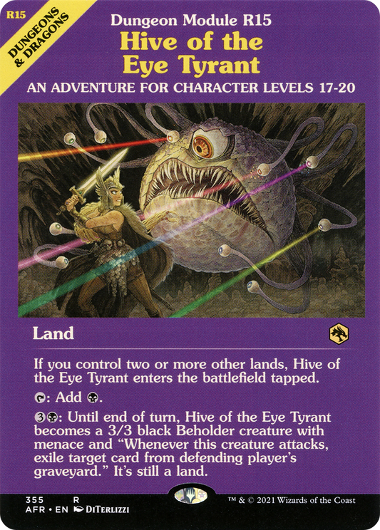 Hive of the Eye Tyrant (Dungeon Module) [Dungeons & Dragons: Adventures in the Forgotten Realms] Foil