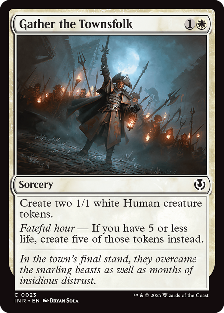 Gather the Townsfolk Foil (023) - Innistrad Remastered