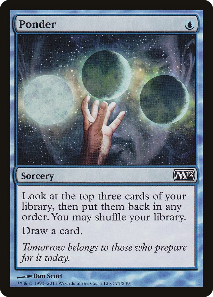 Ponder [Magic 2012] Foil