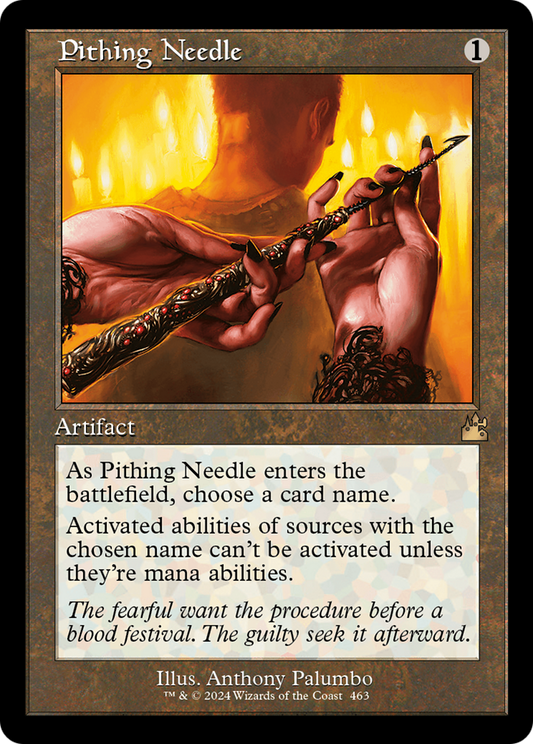 Pithing Needle (Retro Frame) [Ravnica Remastered] Foil