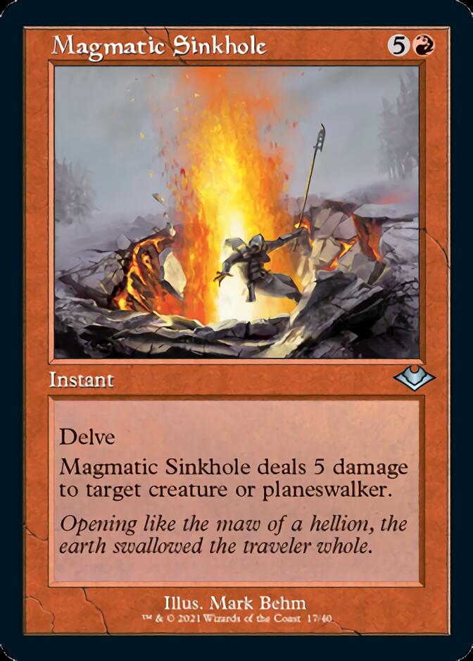 Magmatic Sinkhole (Retro Foil Etched) [Modern Horizons 2] | Silver Goblin
