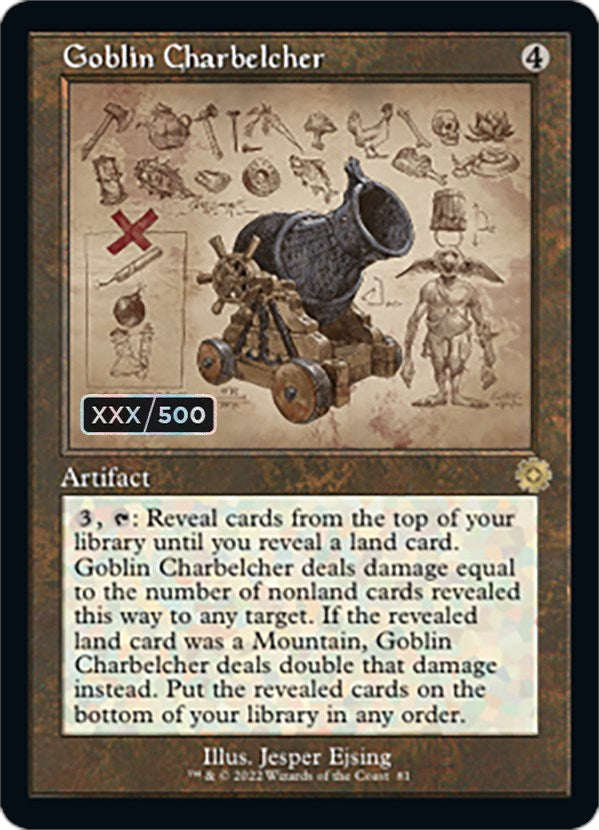 Goblin Charbelcher (Retro Schematic) (Serialized) [The Brothers' War Retro Artifacts] | Silver Goblin