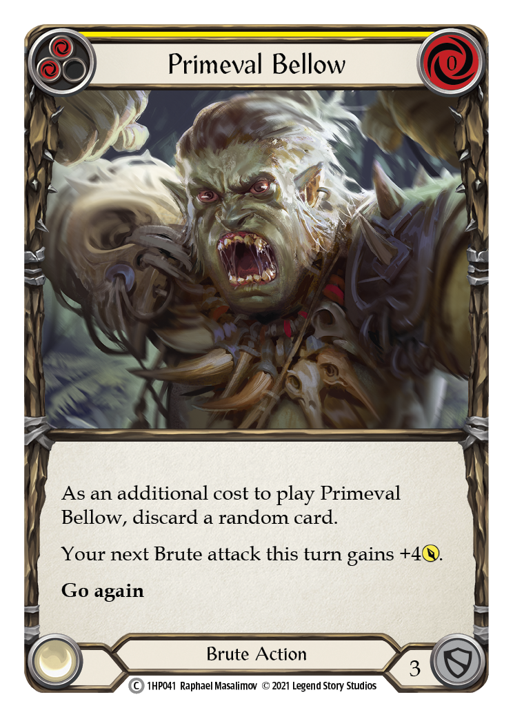 Primeval Bellow (Yellow) [1HP041] (History Pack 1) | Silver Goblin