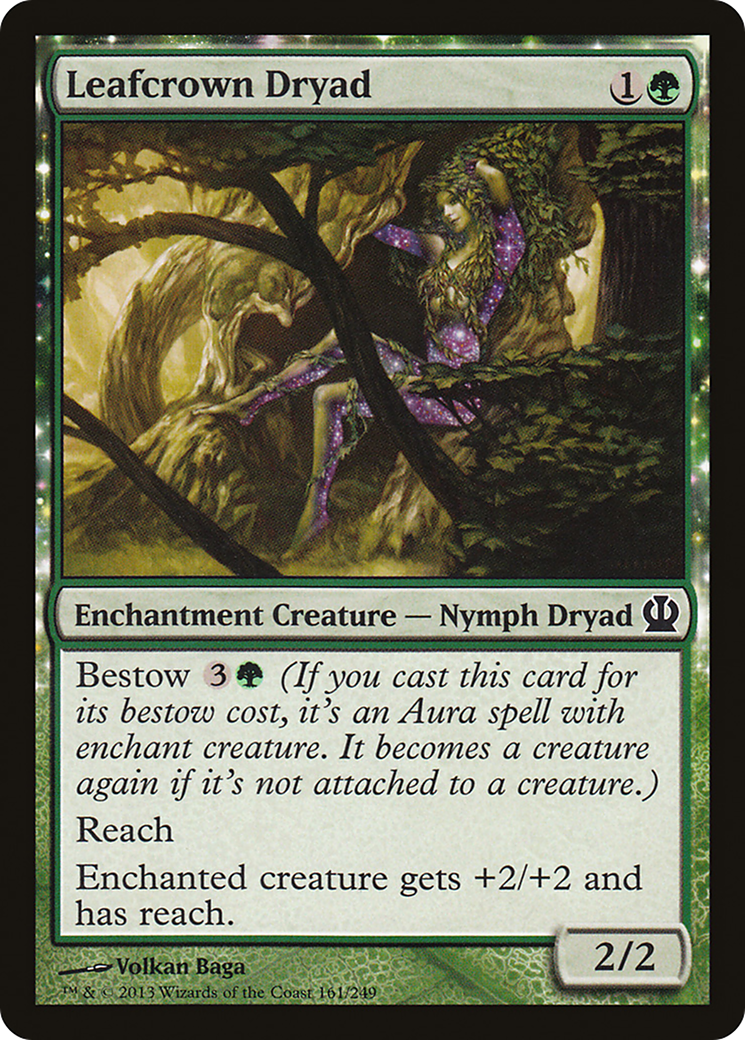 Leafcrown Dryad [Theros] Foil