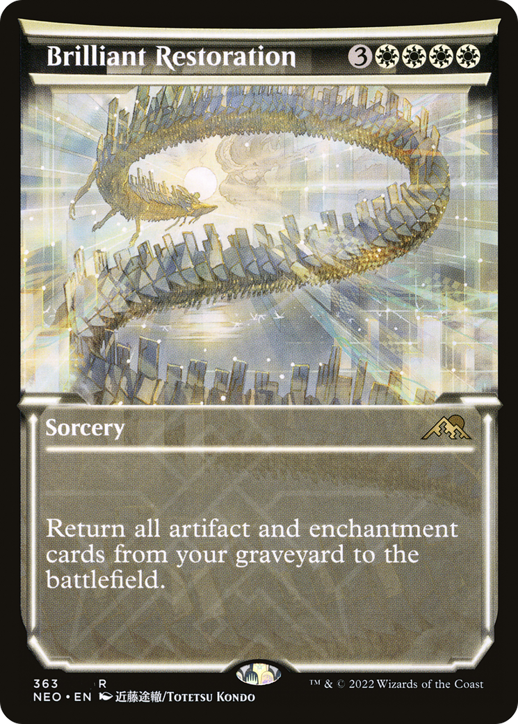 Brilliant Restoration (Showcase Soft Glow) [Kamigawa: Neon Dynasty] Foil