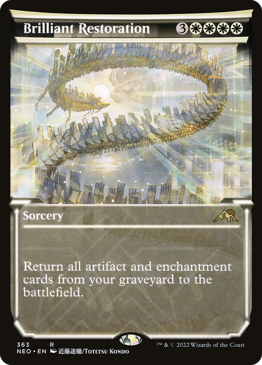 Brilliant Restoration (Showcase Soft Glow) [Kamigawa: Neon Dynasty] Foil