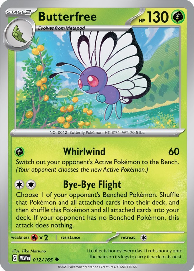 Butterfree (012/165) [Scarlet & Violet: 151] | Silver Goblin