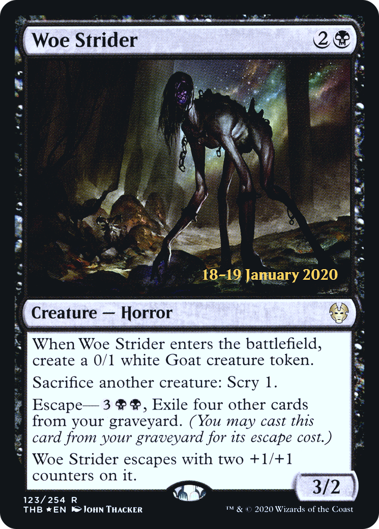 Woe Strider [Theros Beyond Death Prerelease Promos] | Silver Goblin