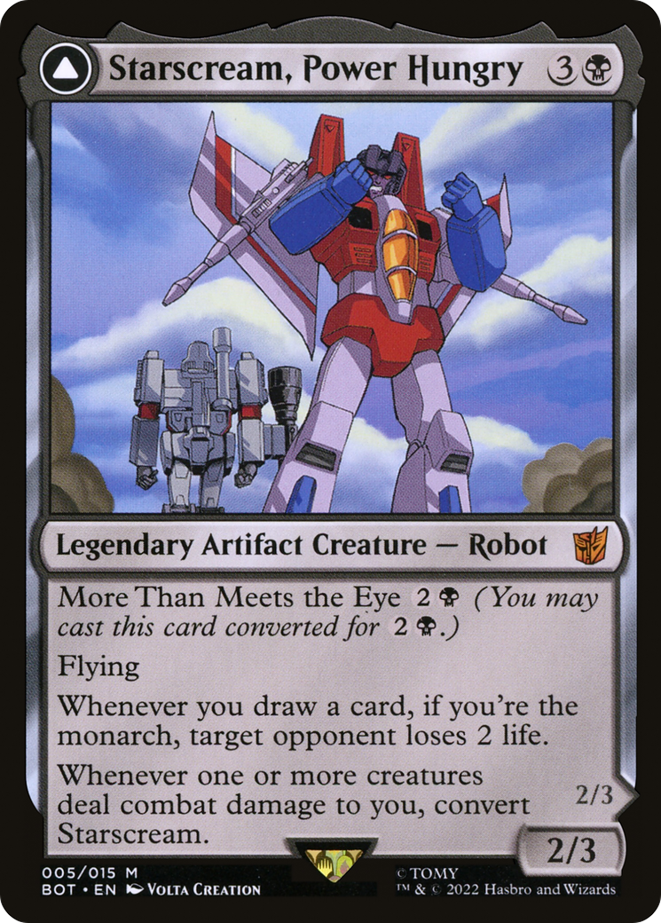 Starscream, Power Hungry // Starscream, Seeker Leader [Transformers] Foil