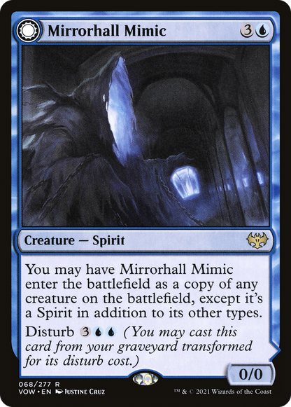 Mirrorhall Mimic // Ghastly Mimicry [Innistrad: Crimson Vow] Foil