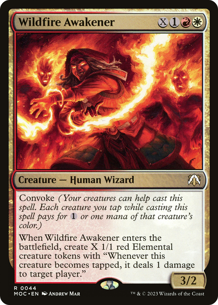 Wildfire Awakener [March of the Machine Commander] | Silver Goblin