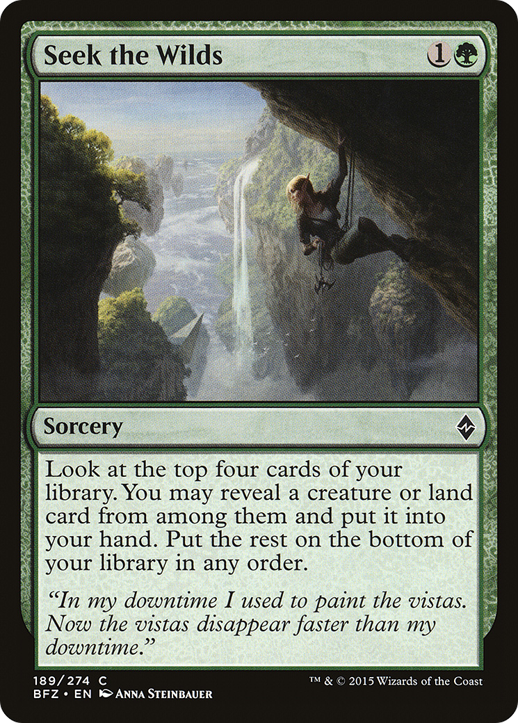 Seek the Wilds (189) Foil - Battle for Zendikar