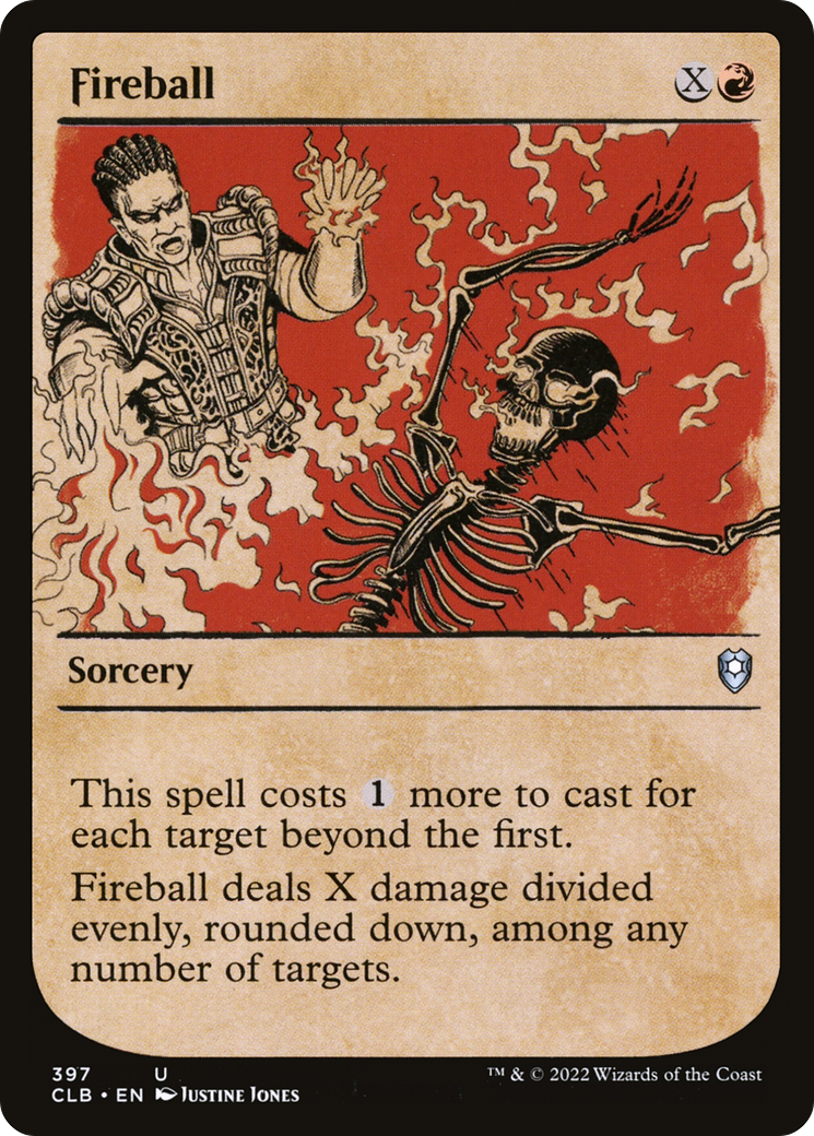 Fireball (Showcase) [Commander Legends: Battle for Baldur's Gate] Foil