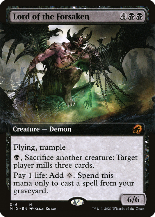 Lord of the Forsaken (Extended Art) [Innistrad: Midnight Hunt] Foil