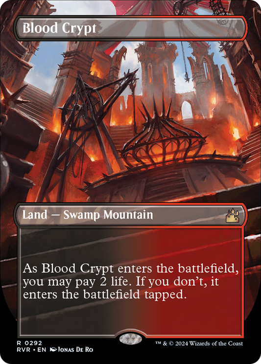 Blood Crypt (Borderless) [Ravnica Remastered] Foil