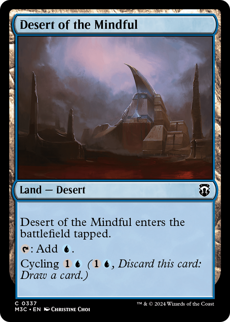 Desert of the Mindful (Ripple Foil) [Modern Horizons 3 Commander] | Silver Goblin