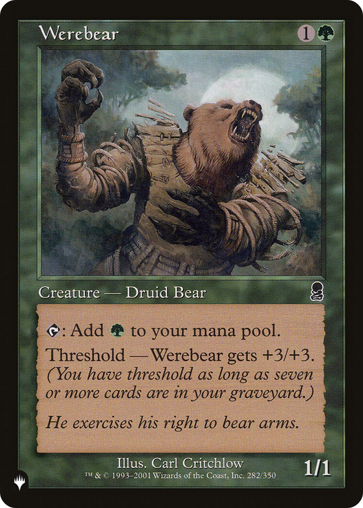 Werebear [The List] | Silver Goblin