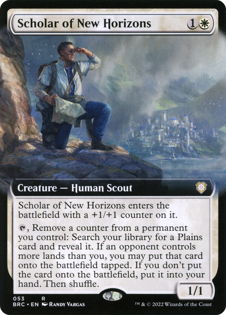 Scholar of New Horizons (Extended Art) [The Brothers' War Commander] | Silver Goblin