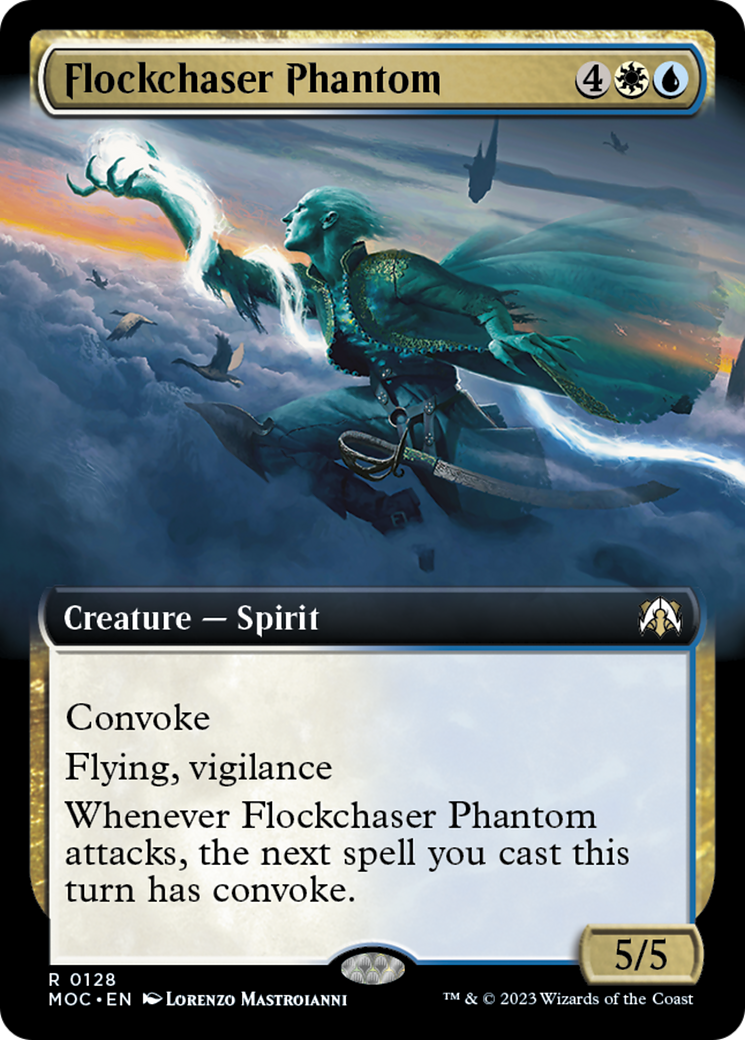 Flockchaser Phantom (Extended Art) [March of the Machine Commander] | Silver Goblin