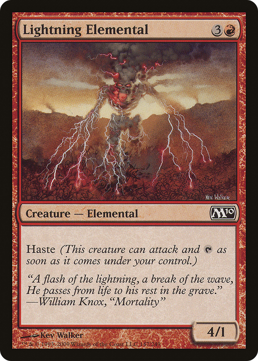 Lightning Elemental [Magic 2010] Foil
