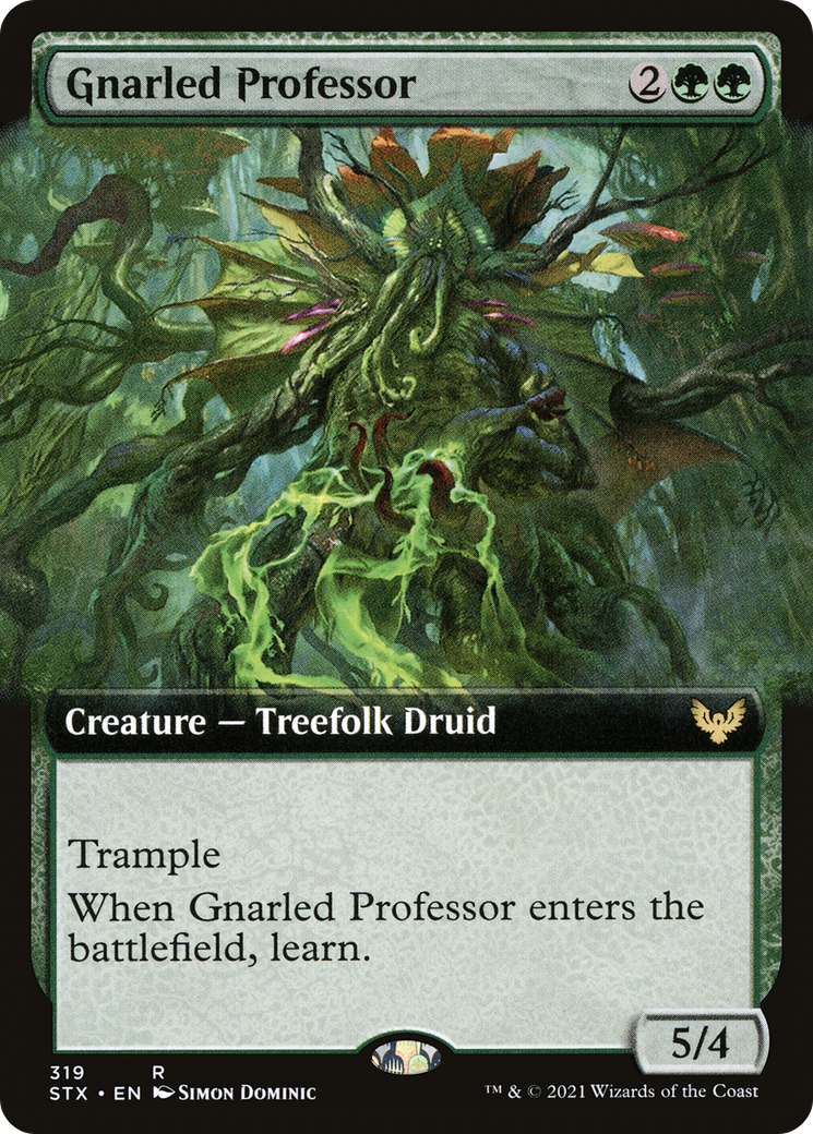 Gnarled Professor (Extended Art) [Strixhaven: School of Mages] Foil