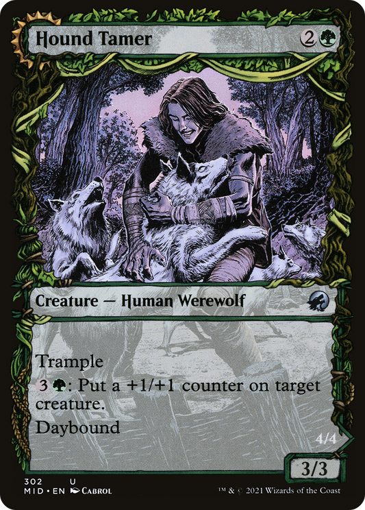 Hound Tamer // Untamed Pup (Showcase Equinox) [Innistrad: Midnight Hunt] Foil